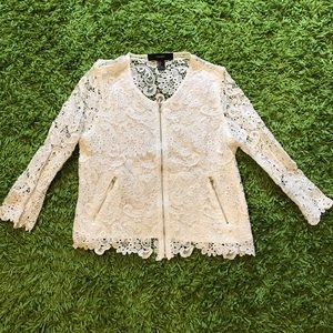 White lace cardigan